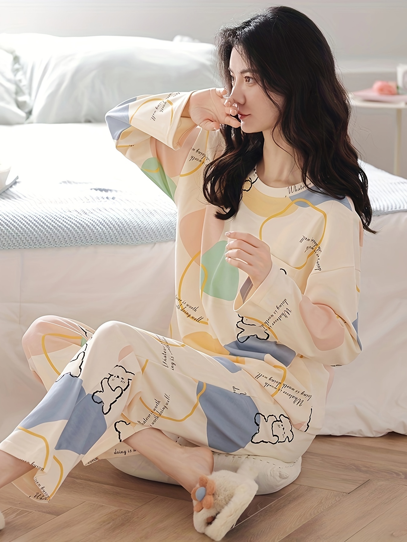 Dog print pajama discount set