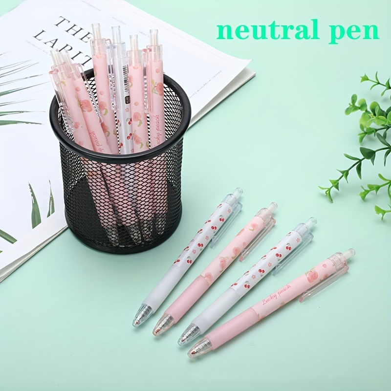 Cute Mini Flower Gel Pens Black Ink Neutral Pens Kawaii - Temu