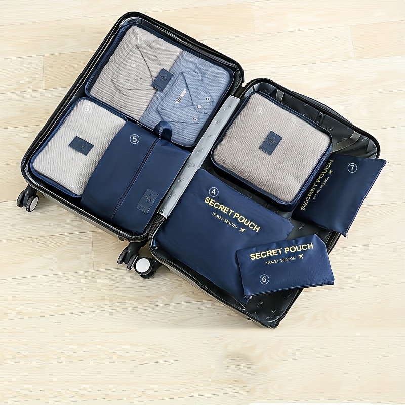 pack all Ultraligero conjunto de bolsas de embalaje, Organizadores de  equipaje de material impermeable, 3 piezas de bolsas de embalaje de viaje