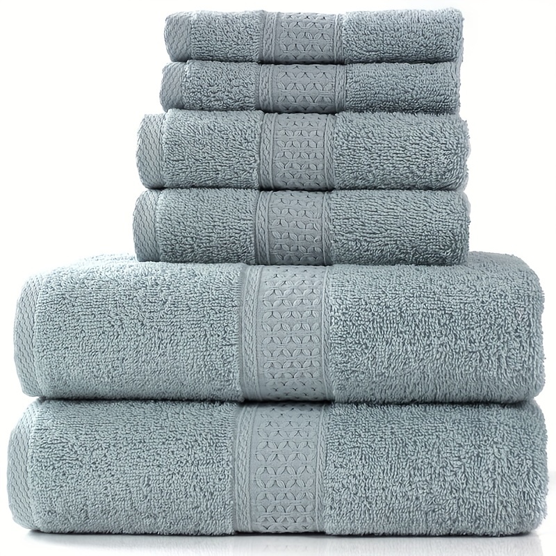 COTTON CRAFT Ultra Soft 6 Piece Towel Set - Highly Absorbent Bathroom  Shower