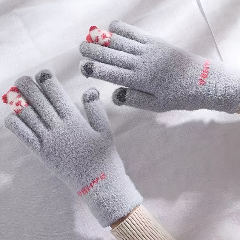 Guantes Térmicos Mujer - Guantes Suaves para Pantalla táctil