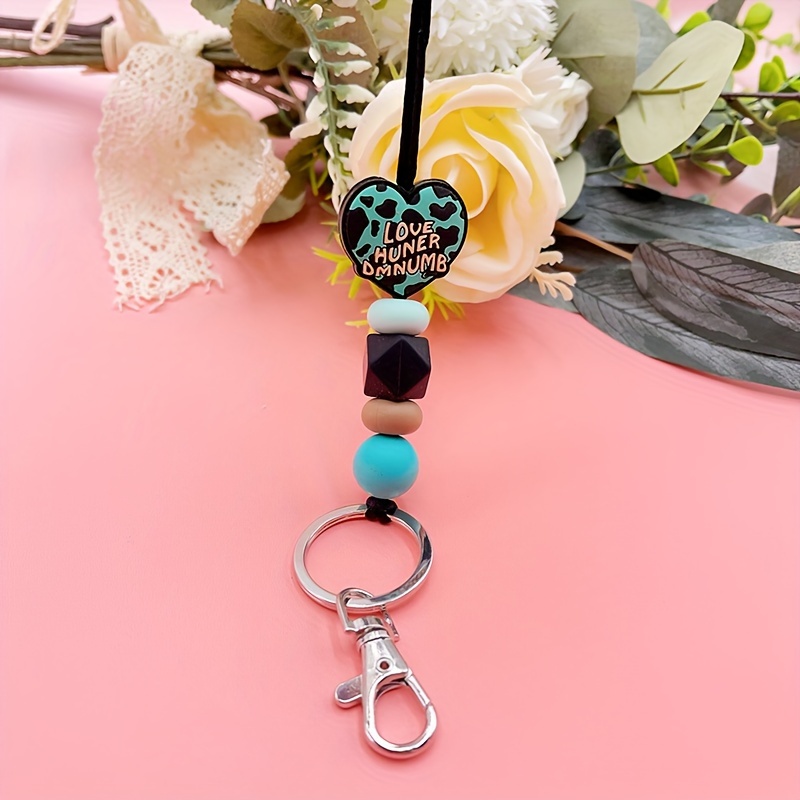 Floral Silicone Beaded Badge Reels 