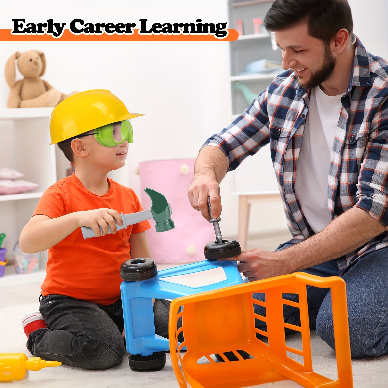 Kids Construction Worker Toys Toddlers Career Dress Costume - Temu