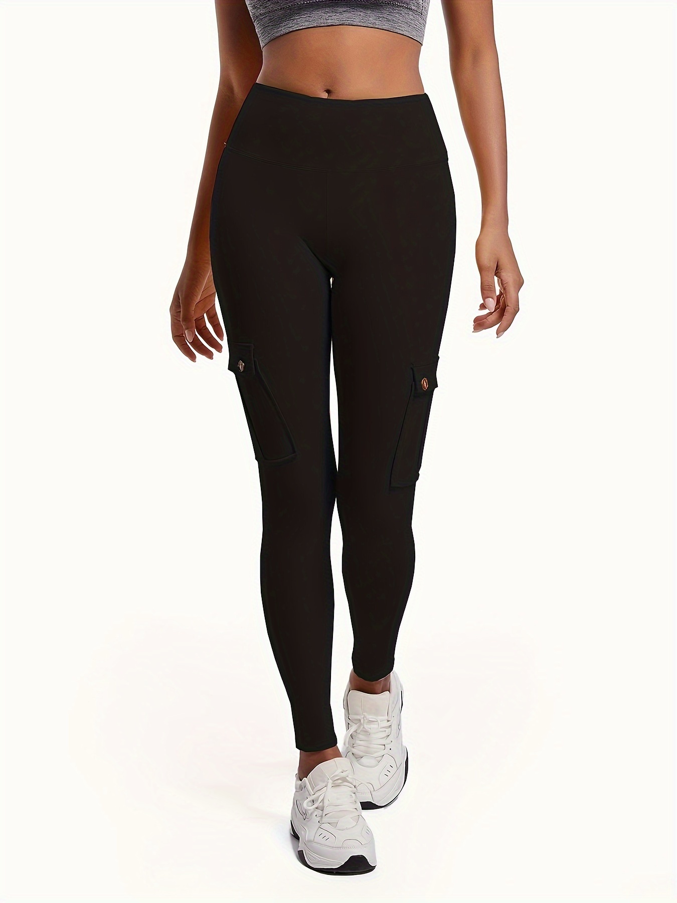 Women's Yoga Pants with Pockets  Cargo leggings, Sporty leggings,  Sportswear leggings