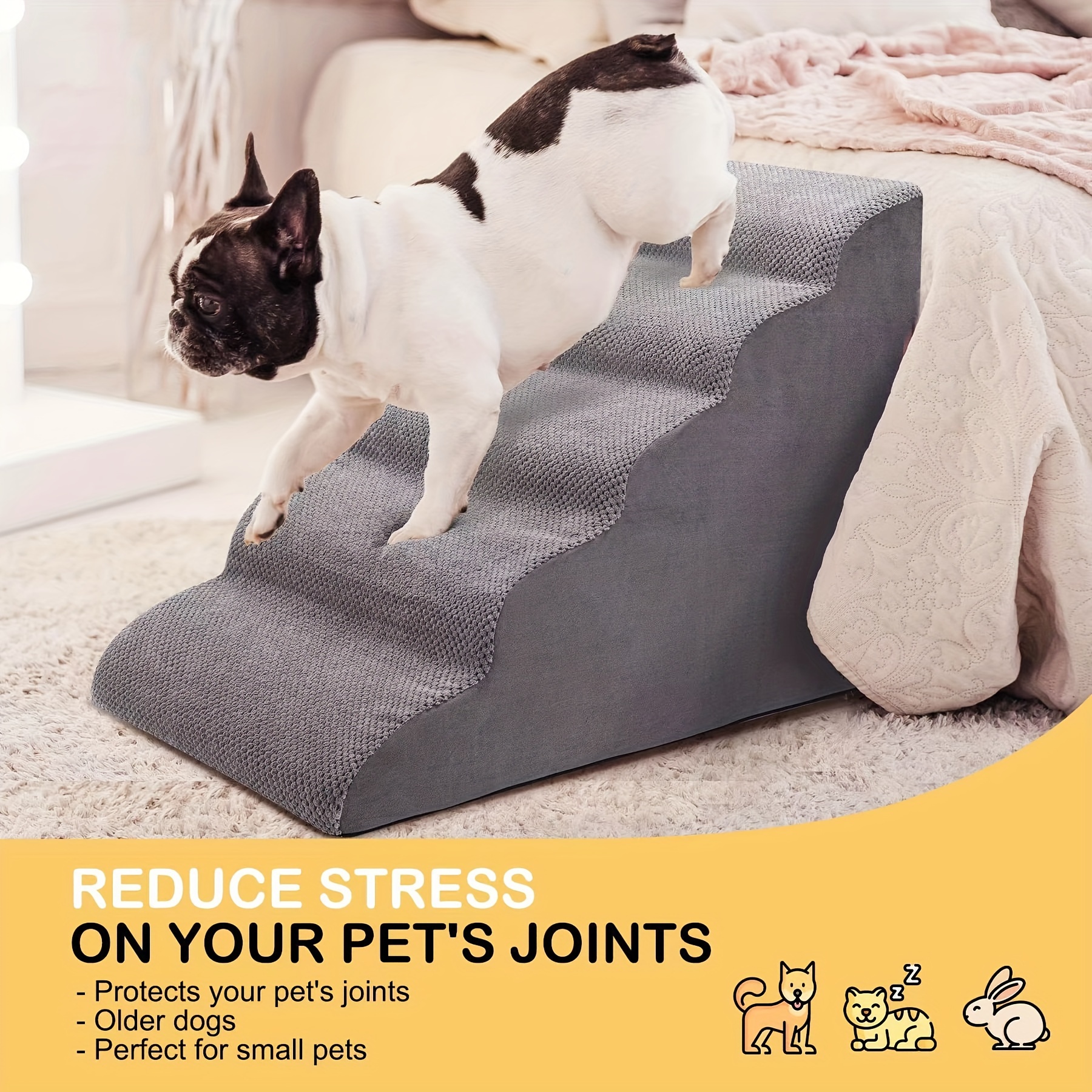 Amazon Foam Steps For Large Dogs Machine Washable 5-step Pet