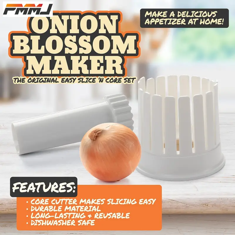 Home Onion Slicer, Onion Maker - All-in-one Blooming Set W Core Cutter &  Knife Guide - Make Restaurant Style Fried Onion At Home- Durable, Reusable,  Kitchen Gadget, Vegetable Cutter Tool, Fried Onion