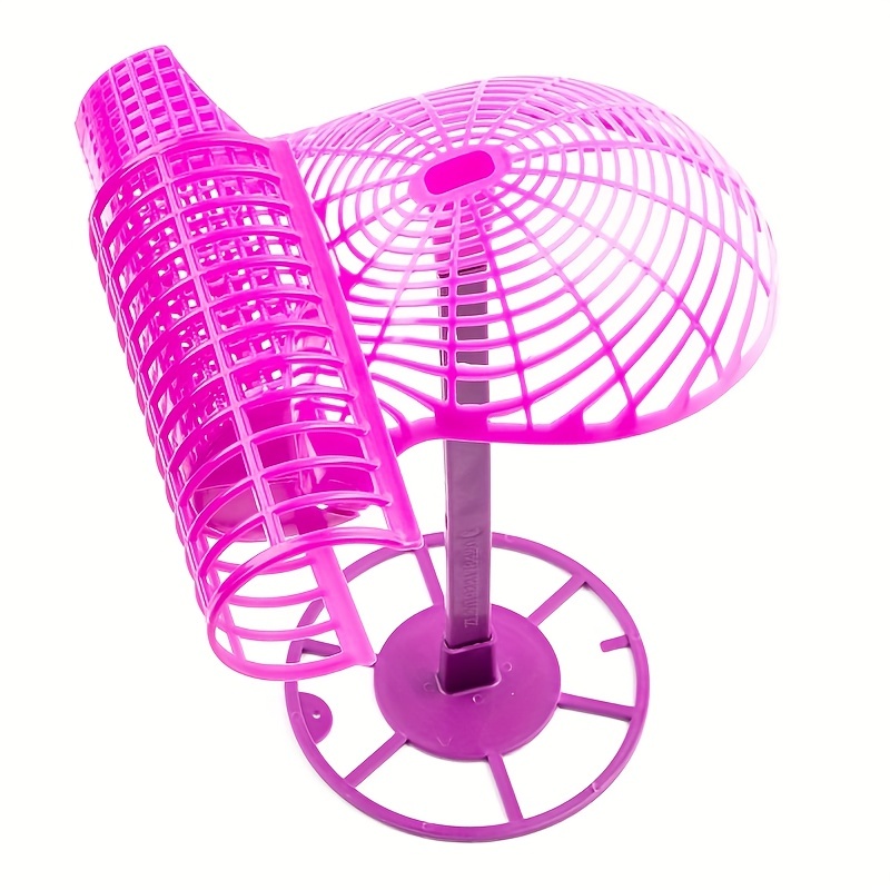 Pink Collapsible Wig Stand Holder