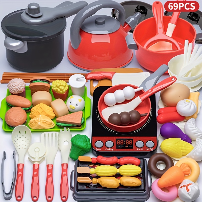 Play House Children's Kitchen Toys For Men And Women, Simulation Food  Tableware Kitchenware, Gifts For Kids - Temu