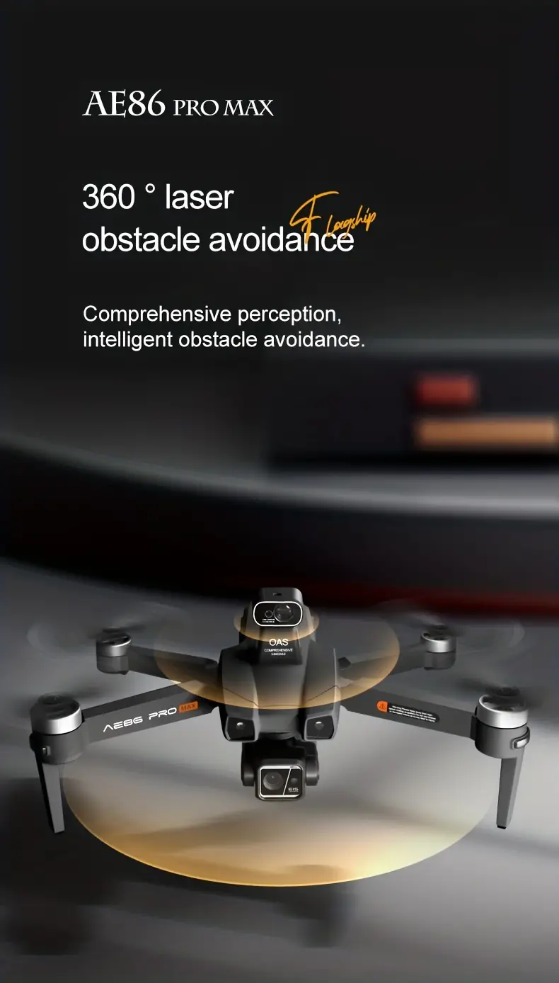 ae86 pro max professional drone 5g brushless motor gps positioning three axis gimbal optical flow positioning intelligent obstacle avoidance dual hd camera long range remote control quadcopter details 8