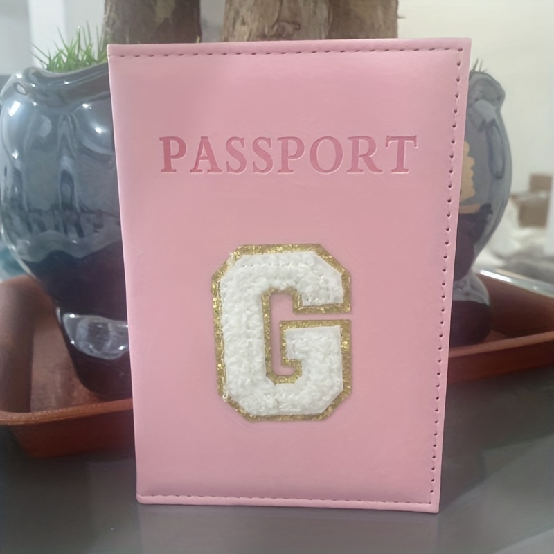 Minimalist Letter Passport Holder, Pu Leather Passport Cover, Perfect Passport  Case For Girls - Temu Austria