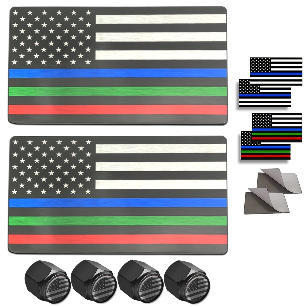 Thin Blue Line Belt Buckle - Thin Red Line Flag