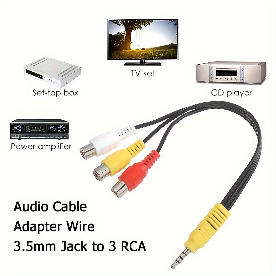 HIFI Bluetooth Wireless Audio 4.2 Transmisor Receptor Adaptador de audio  Bluetooth inalámbrico 3.5mm AUX RCA Salida estéreo para TV MP3 PC  Reproductor de CD Tabletas y estéreo para automóvil