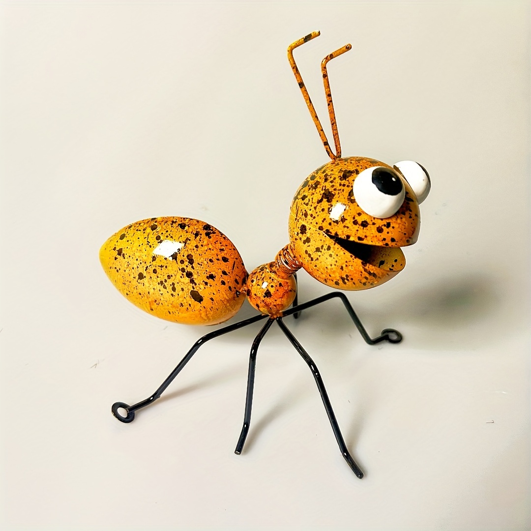 YHDSN Metal Craft Ant Garden Decor Ant Yard Wall Decor Fence Hanging Wall  Art Colorful Sculpture Decoration for Lawn Indoor and Outdoor Colorful and