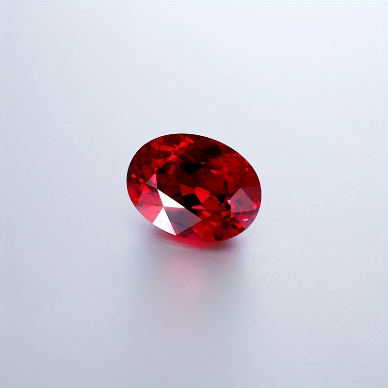 hand made top quality red lab oval shape loose gemstones
