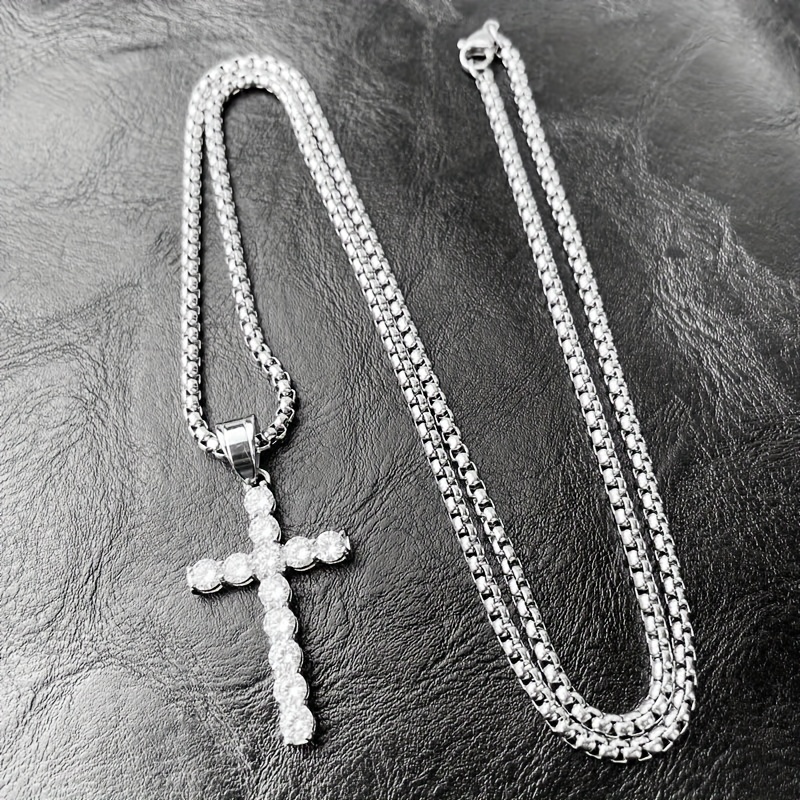 Pendentif croix homme luxe