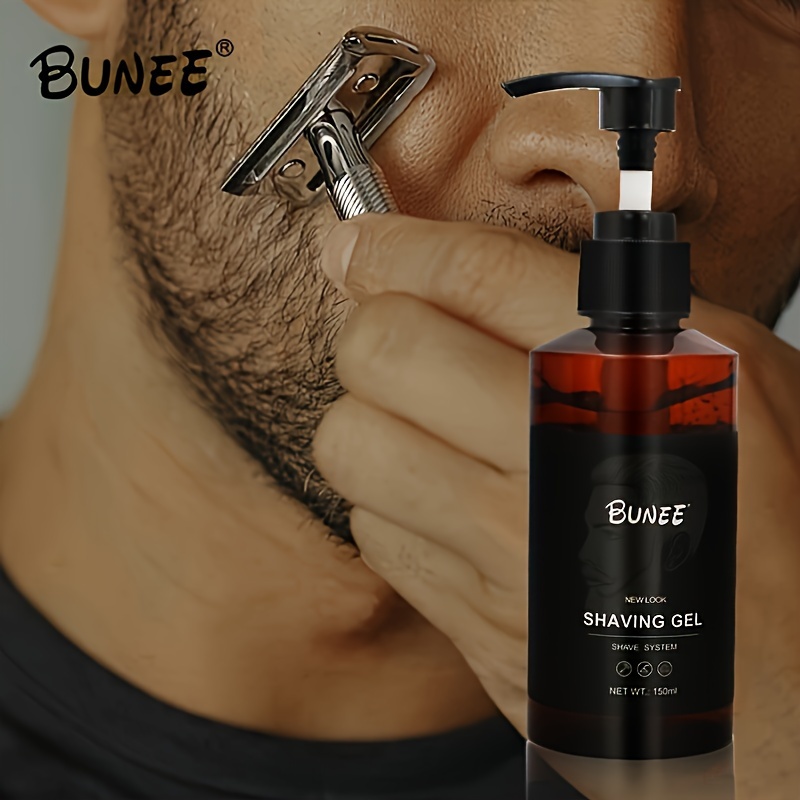 Gel de afeitado para hombre, crema de afeitar para el cuidado de la barba  para hombre, suaviza la barba, hidratante contra la irritación, protege la