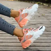 womens trendy platform sneakers casual ombre lace up low top running trainers all match walking sports shoes details 4