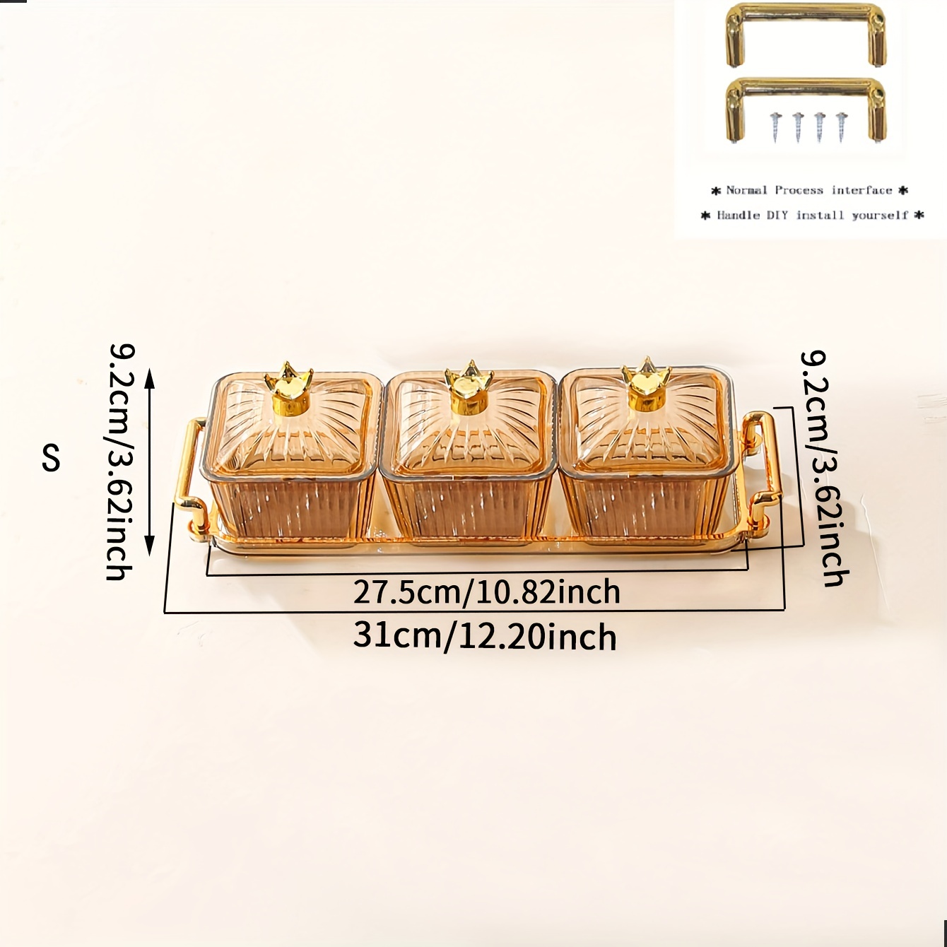 Multifunction Clear Snack Serving Tray With Lid Portable - Temu