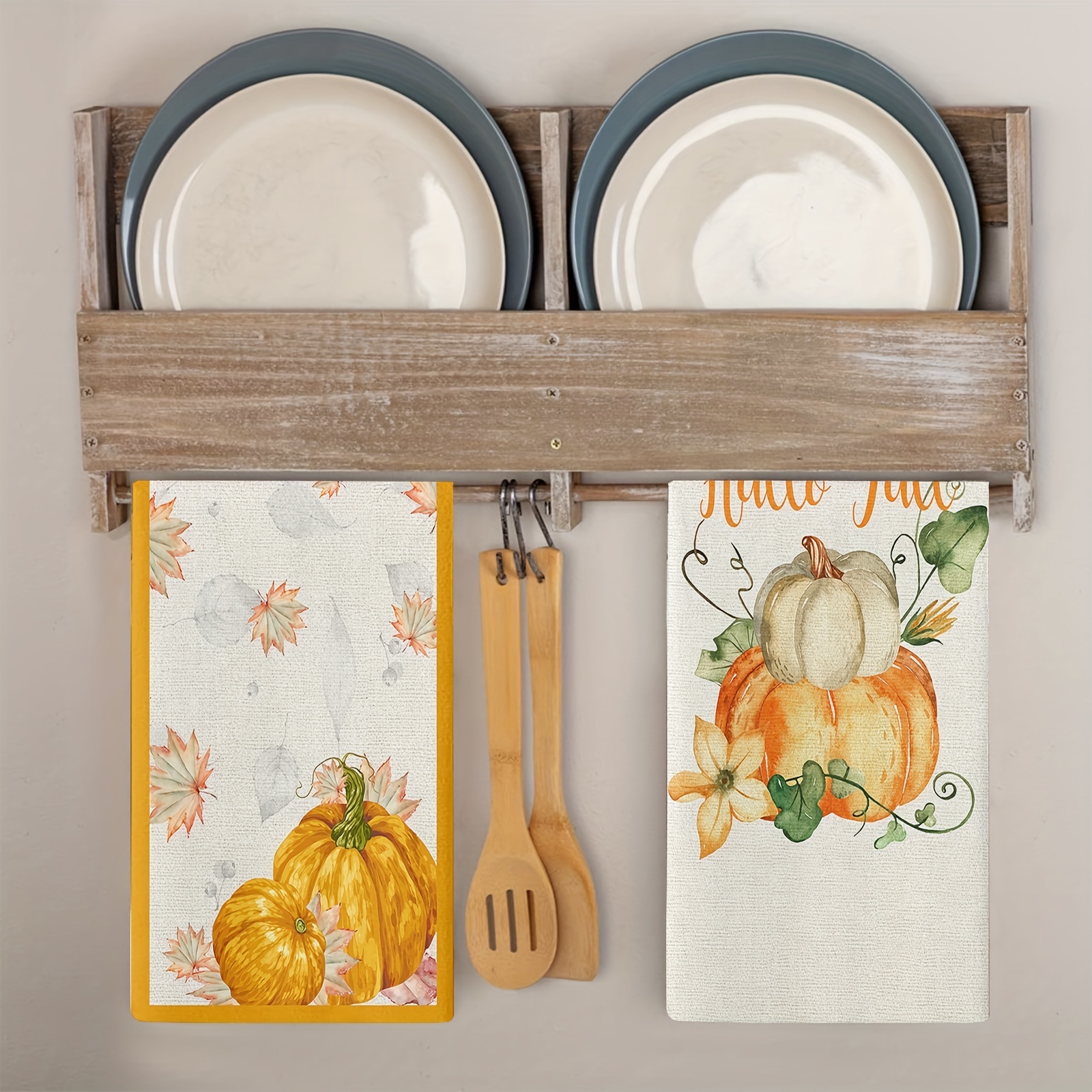 Decorative Thanksgiving Hanging Kitchen Towels (T16