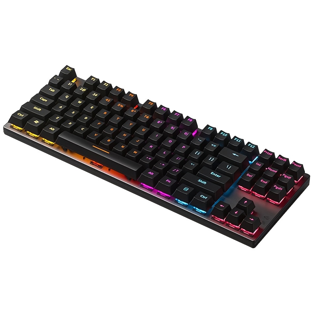 Teclado Mecánico HXSJ 60%, Teclado De Juegos, Interruptor * Y  Retroiluminación De Color. Teclado Mecánico Compacto De 61 Teclas, Portátil  60% Para