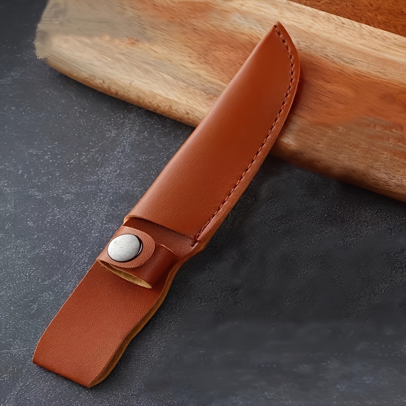 Handmade Leather Pocket Knife Sheath For Belt Edc Belt - Temu