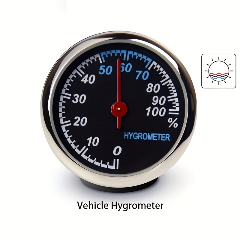 Small Car Interior Digital Clock Thermometer Guage Meters For Dashboard  Ornament