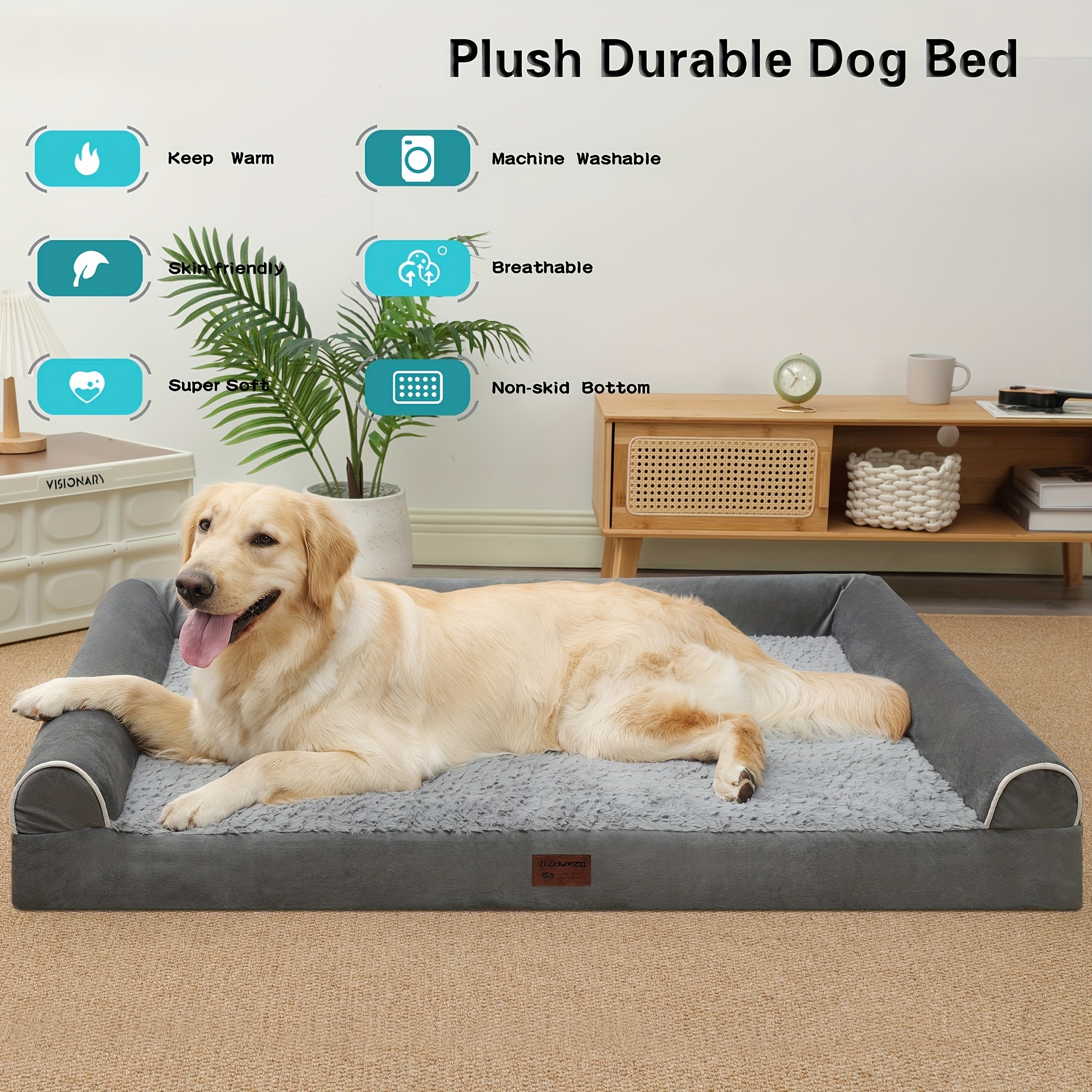 U shaped Dog Bed Removable Washable Pet Sleeping Mattress - Temu Malta