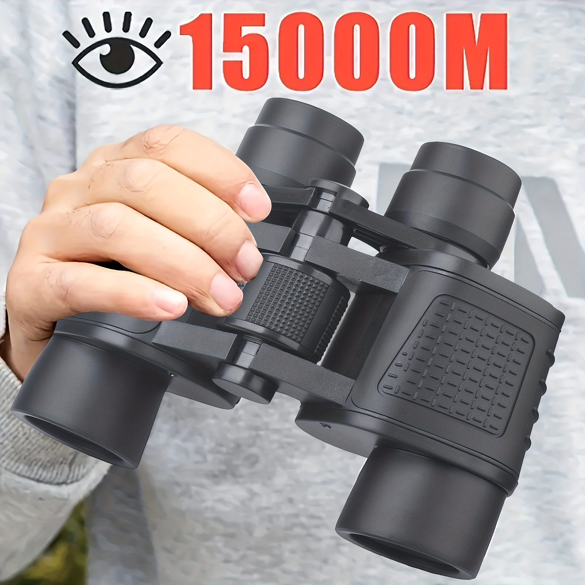 Prismáticos profesionales HD de 10 x 50 para adultos, vista grande y lente  BAK4 FMC binocular con visión clara de poca luz, binoculares impermeables