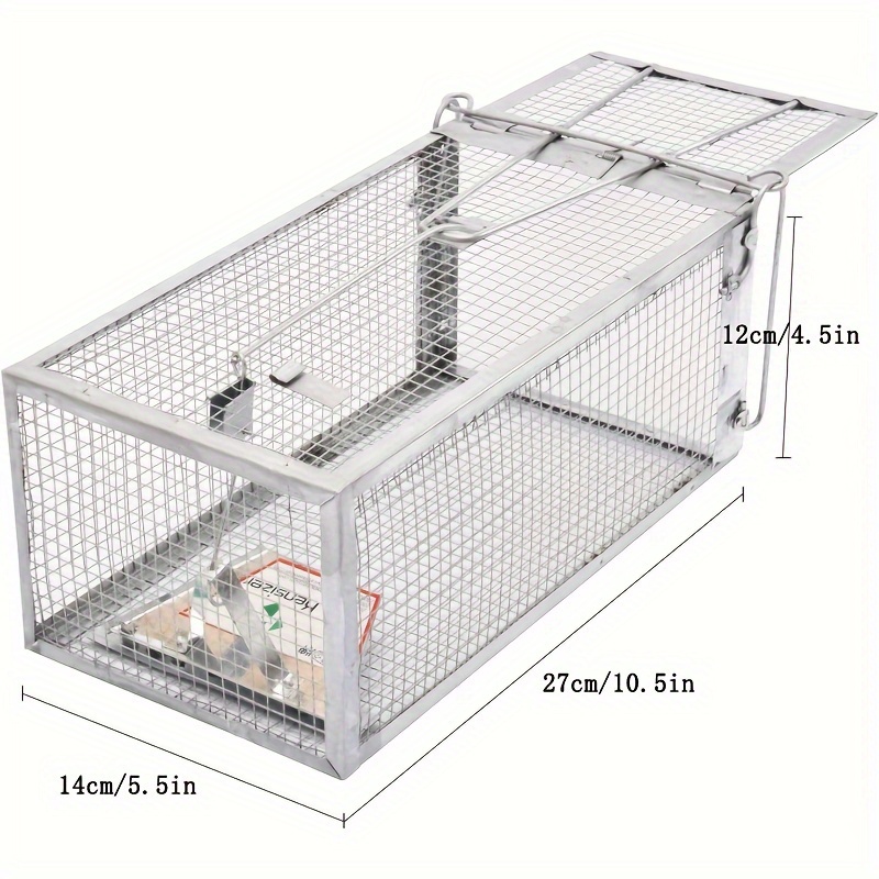 BAOKUA Piège à rats électrique pour l'intérieur et l'extérieur, souris,  campagnols, tamias, hamsters : : Jardin