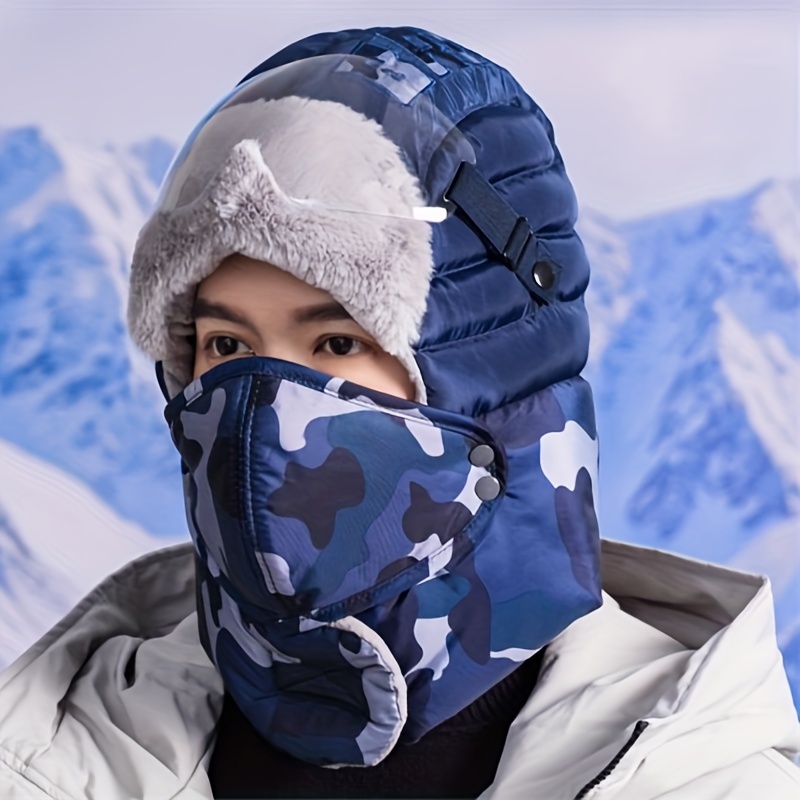 Connectyle Outdoor Trooper Trapper Hat Warm Winter Hunting Hats with Ear  Flaps Mask Ushanka Hat : : Clothing & Accessories