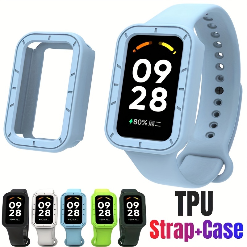  Hard PC Watch Cover Intended for Xiaomi Band 8 Pro Case,Screen  Protector with Tempered Glass Shock-Proof Protector Case for Xiaomi Mi Band  8 Pro (Black&Black) : Cell Phones & Accessories