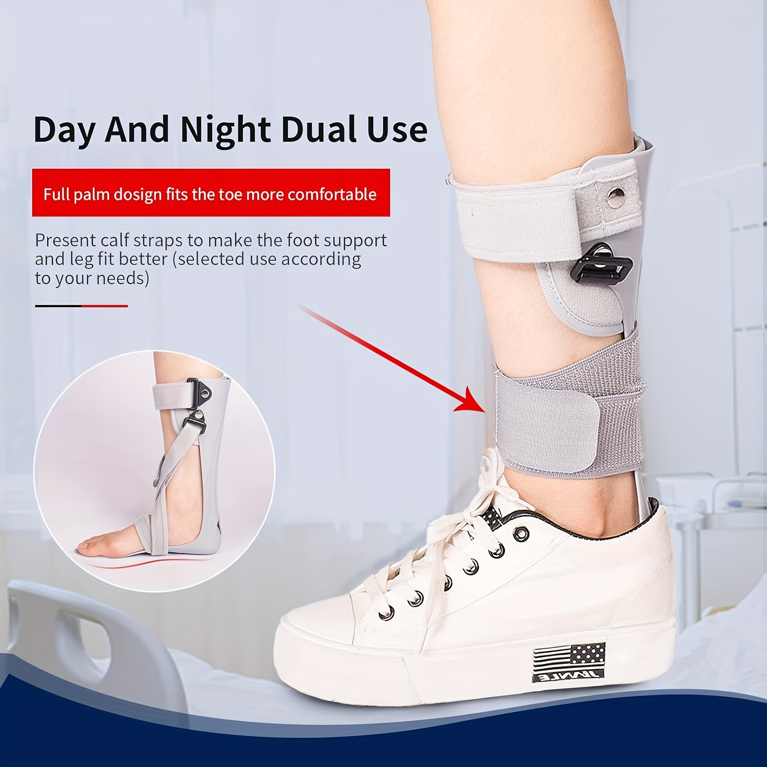 Walking Splint Ankle Support Leg Support Walking Boot Ankle Compression  Support