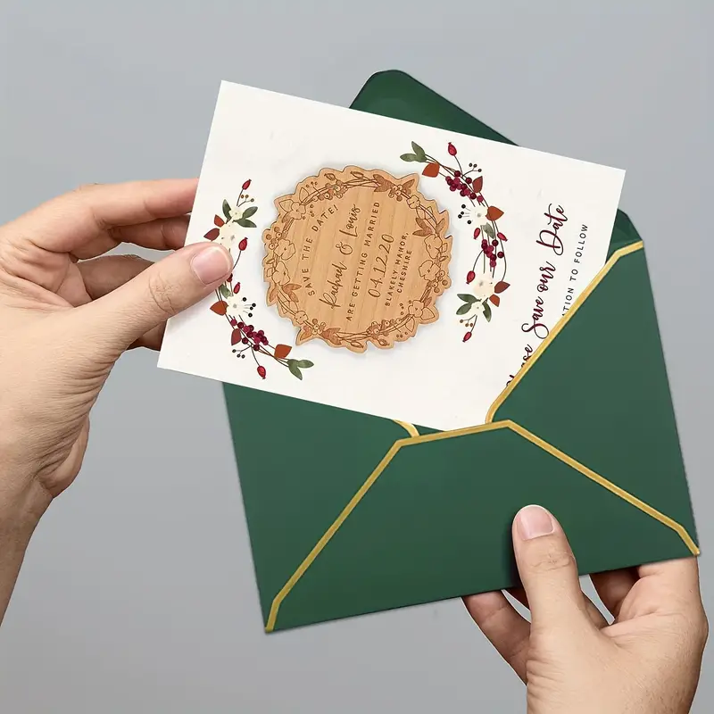 Invitation Envelopes 5x7 Envelopes For Invitations Green - Temu