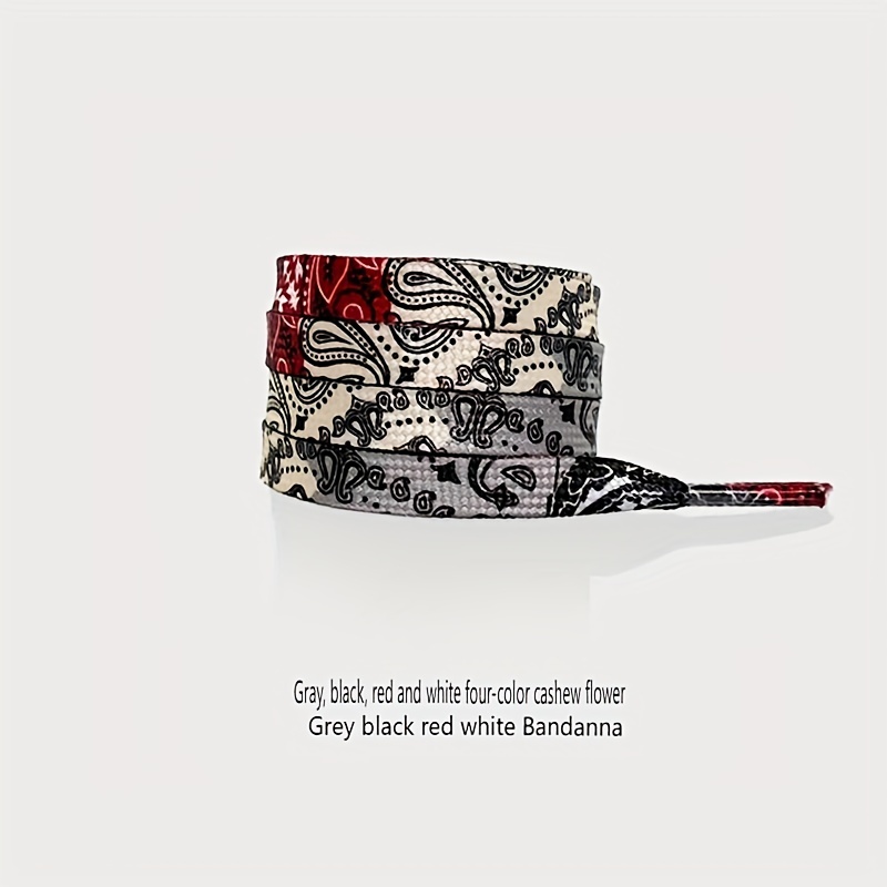 1 Pair Fashion Pattern Print Shoelace For Canvas Shoes Sneakers, Men & Women