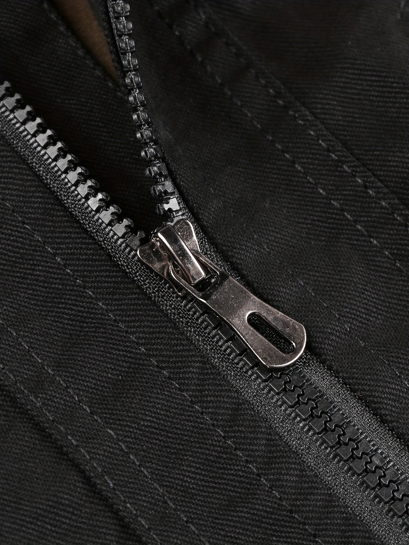 Multi Pocket Utility Leather Jacket - Black