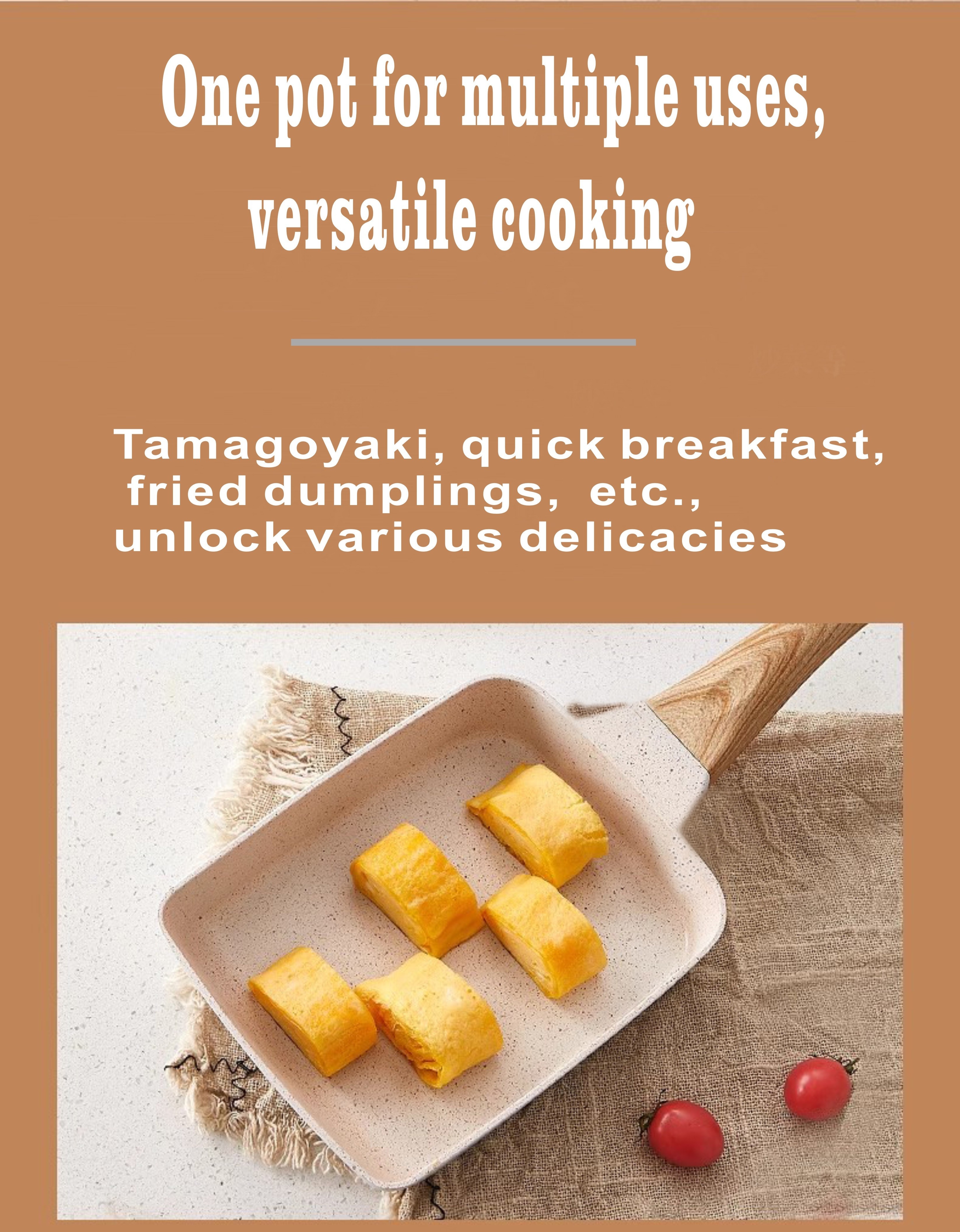 Tamagoyaki Pan And Oil Brush, Japanese Square Non-stick Pan, Breakfast  Omelette Pan, Household Frying, Small Square Skillet, For Home Kitchen  Restaurant Breakfast Shop, Cookware Items, Kitchen Supplies - Temu