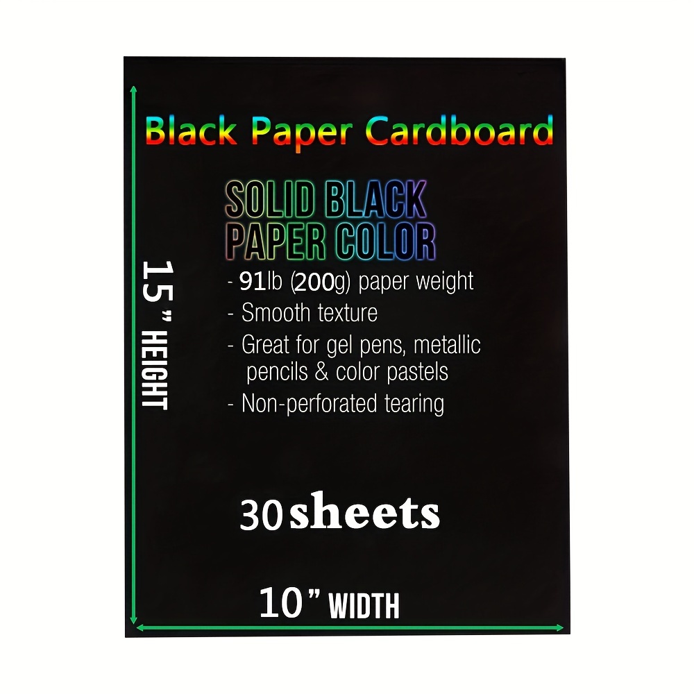 A4 Premium Black Heavyweight Paper Sketch Pad Sketch Book - Temu