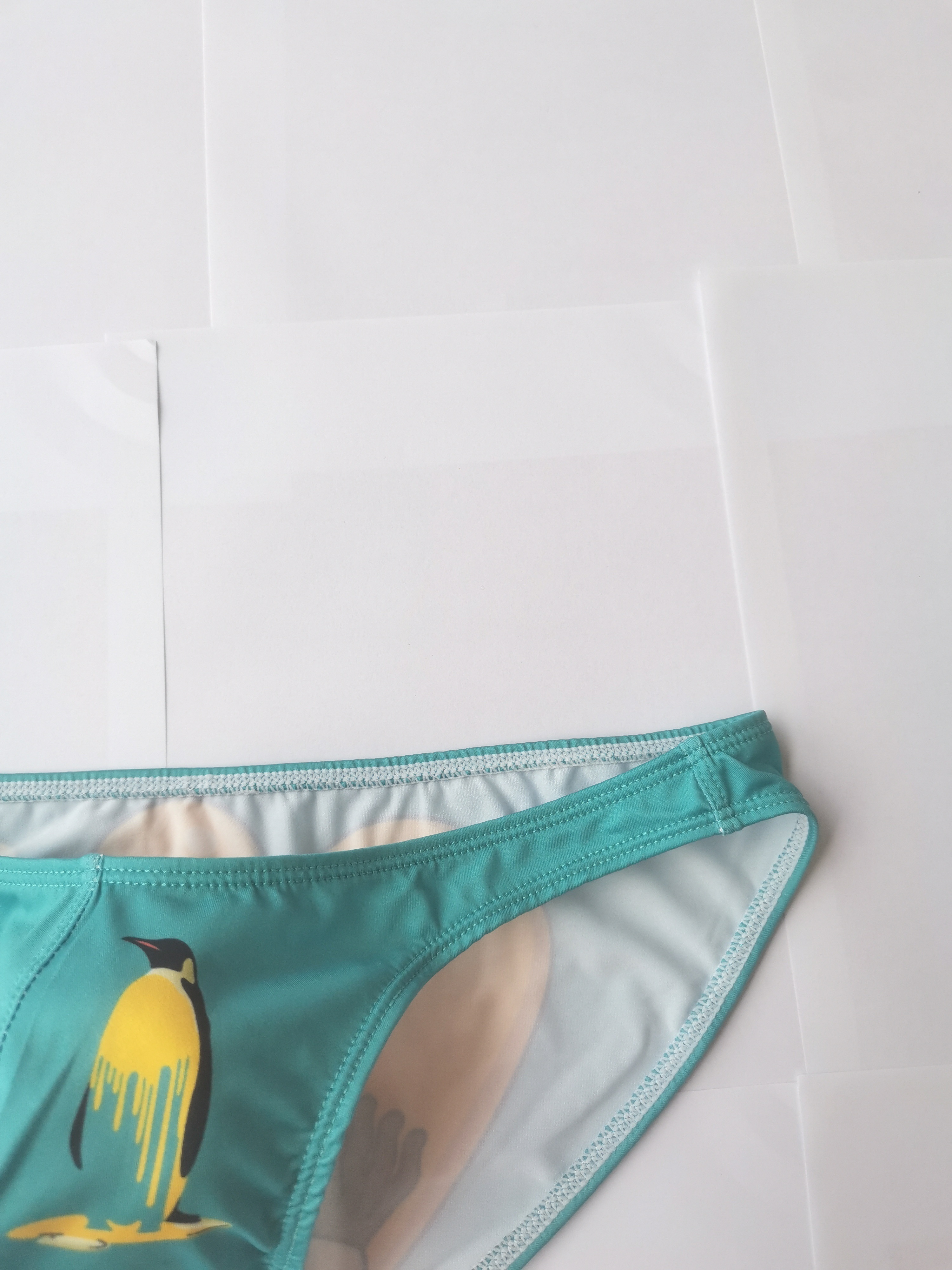 Lingerie Thongs Briefs Men Underwear Striped Panties Striped Stretchy Ice  Silk
