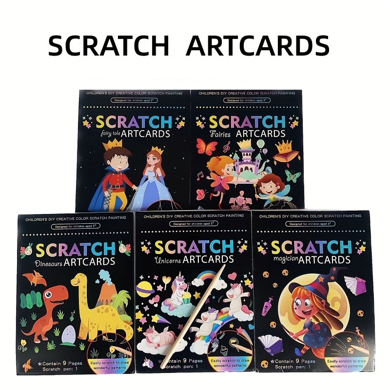 Scratch Drawing Craft Kit Creative Diy Graffiti Scratch - Temu