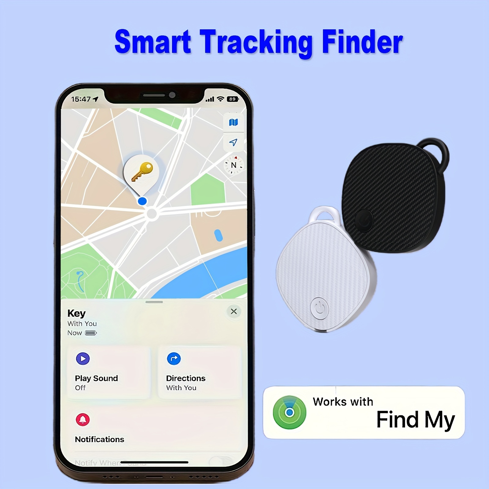 8 Pack Portable GPS Tracking Mobile Tracking Smart Anti Loss Device  Waterproof Key Finder Locator Smart Finders Tracker Device for Kids Dog Pet  Cat