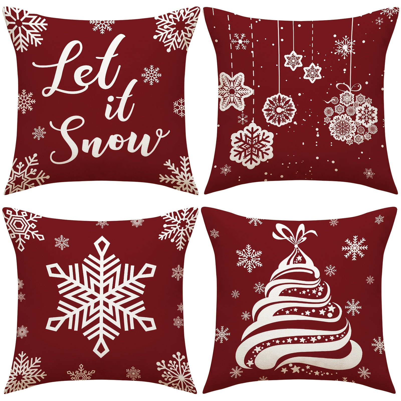 Christmas Snowman Letter Throw Pillow Cover Home Sofa Cushion Cover Linen  Blend Throw Pillow Home Pillow Insert Not Included - Temu Sweden