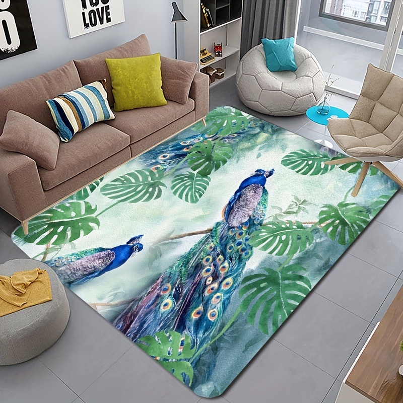 Door Mat Rug, Decorative Blue Bird Print Floor Mat, Anti Slip Indoor Floor  Mat Rug For Front Door Bathroom Living Room Kitchen Patio Garage - Temu