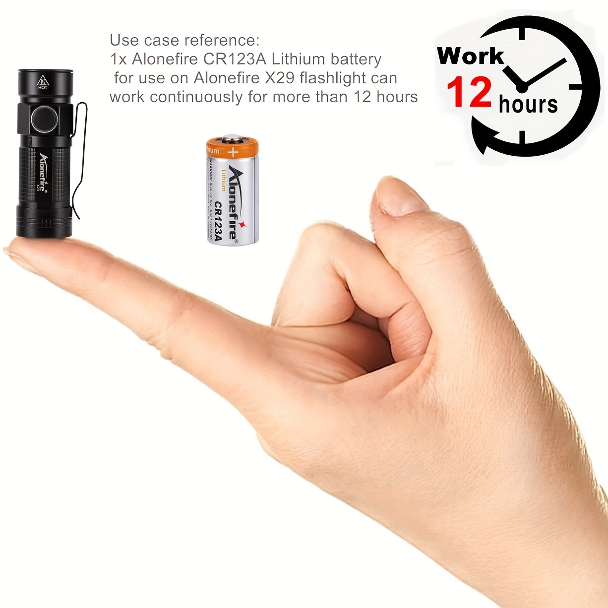 12Pack 1400mAh 3V CR123A 123A Lithium Disposable Battery For Camera  Flashlight