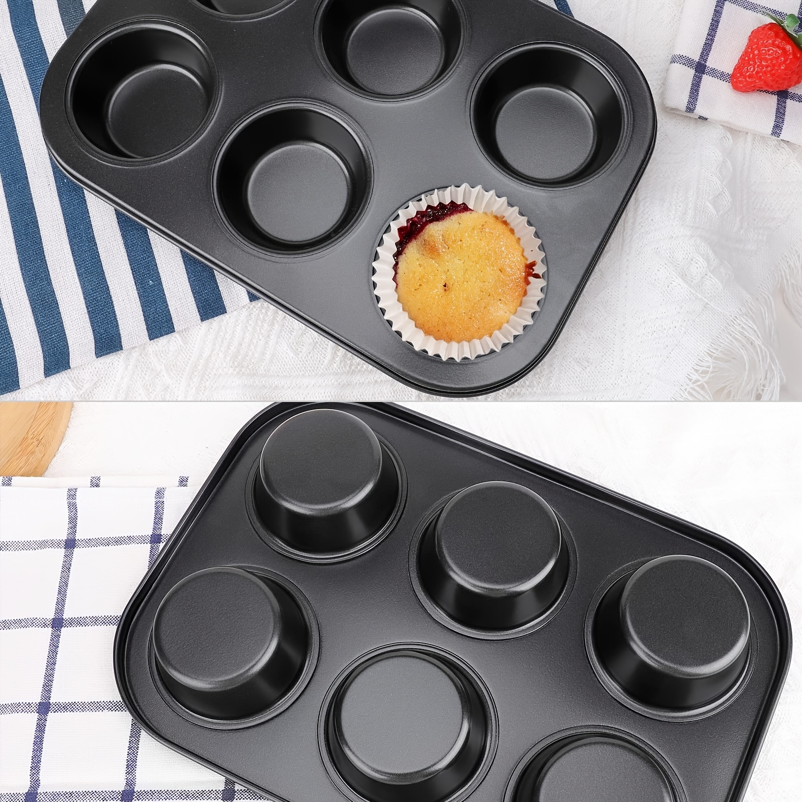 12 Cup Nonstick Muffin Pan Carbon Steel Mini Cupcake Pan - China Baking Pan  and 12 Cavity Nonstick Pan price
