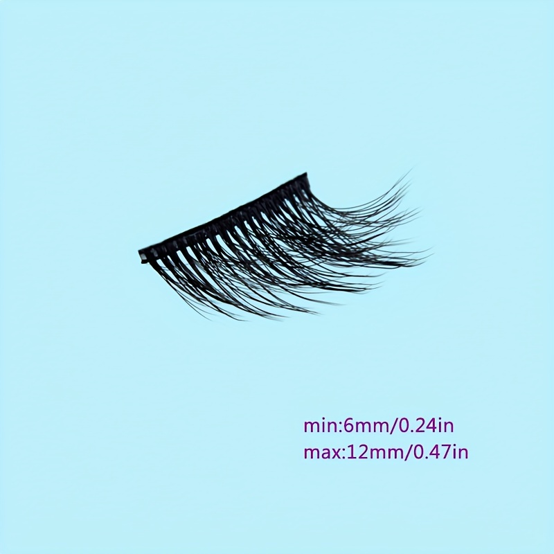 6 Pairs Wispy Natural Look False Eyelashes for Women