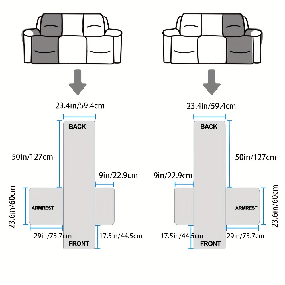 2pcs/set Copridivano Impermeabile Animali Domestici - Temu Italy