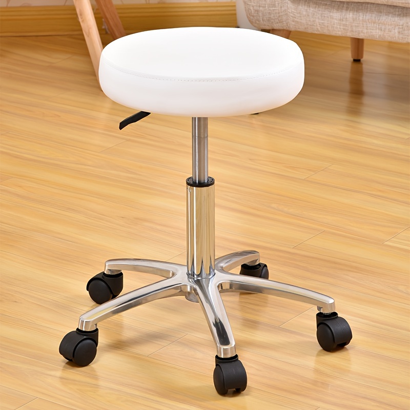 Chaise de bureau roulante réglable avec roues, chaise de travail, bureau,  vanité, chambre à coucher, ordinateur