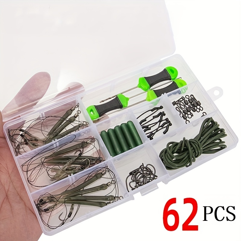 420pcs Ultimate Carp Fishing Kit - Includes Multifunctional Tackle Box, Jig  Hooks, and More for Successful Fishing Trips