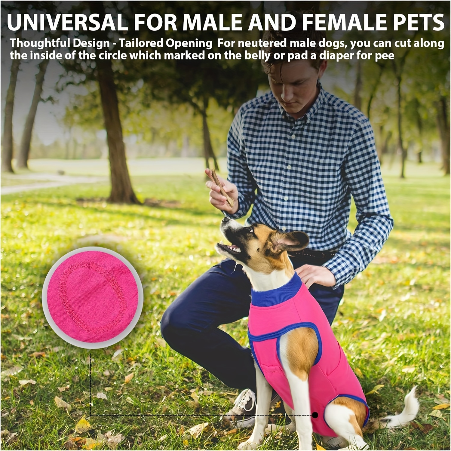 Breathable Recovery Suit For Dogs After Surgery Male And Female