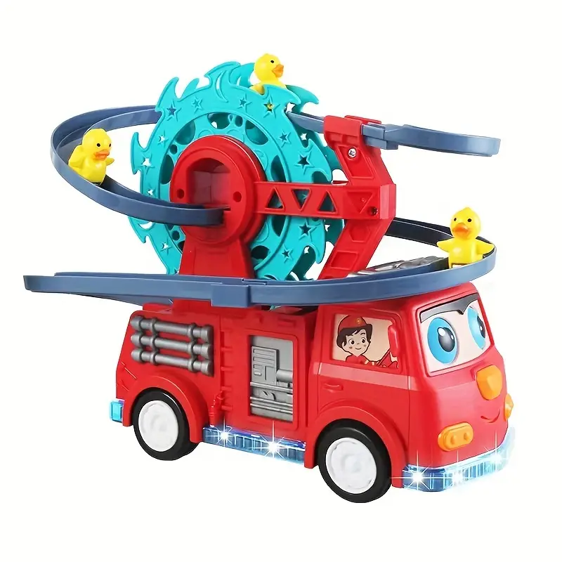 Electric Fire Truck Duck Ferris Wheel Track Car Universal - Temu